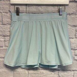 Nike Light Blue Dri-FIT Apparel Ribbed Skort Size M